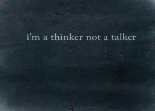 I’m a thinker