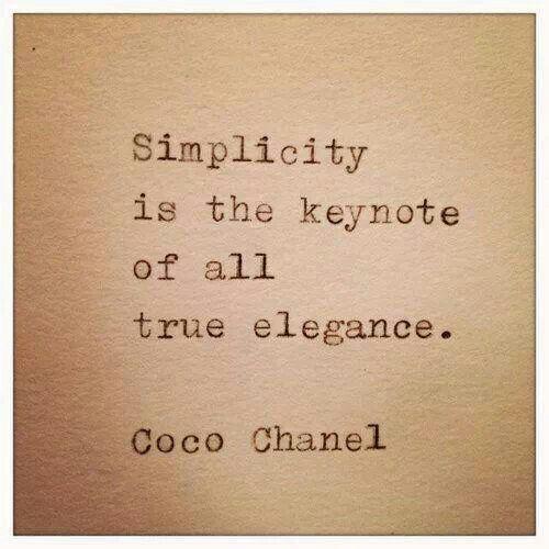 Simplicity is