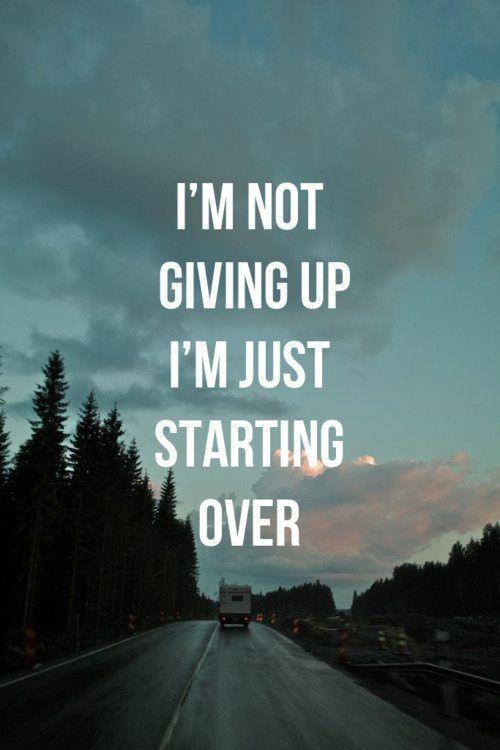 I’m not giving up