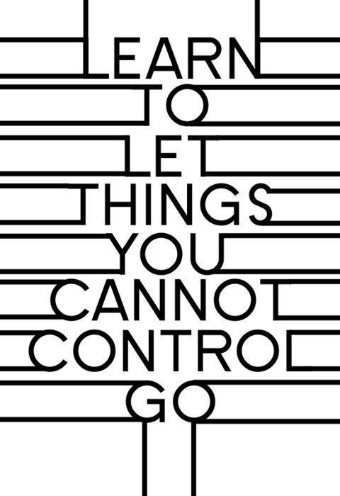 Learn to let things