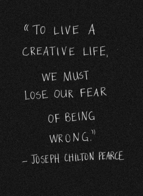 To live a creative life