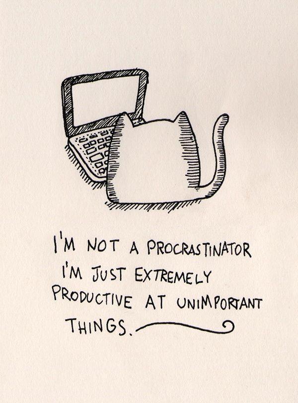 I’m not a procrastinator