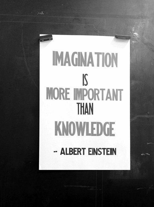 Imagination is more