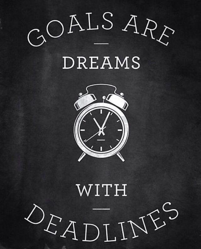 Goals are