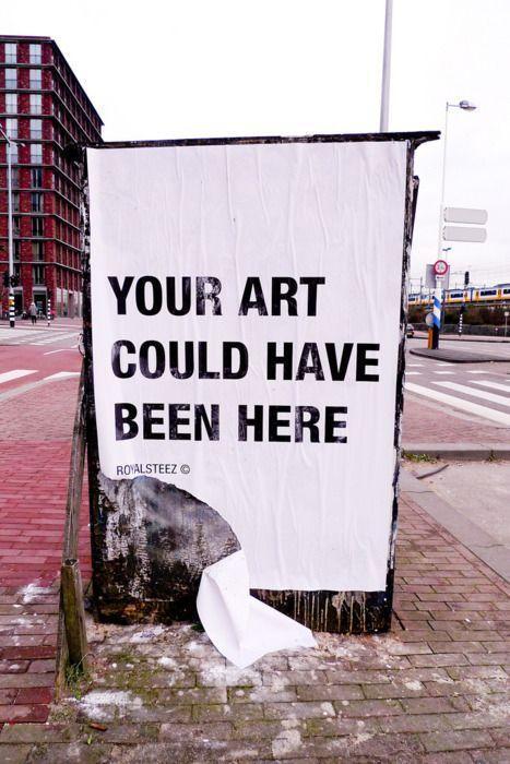 Your art could