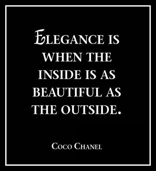 Elegance is when