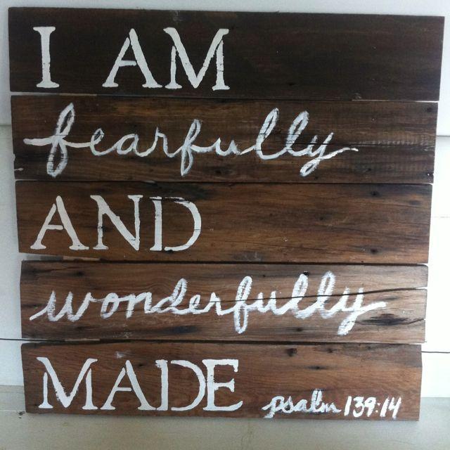 I am fearfully and